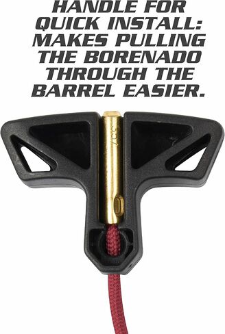 منظف ​​تجويف Allen BORE-NADO، حبل تنظيف البرميل، ثعبان البندقية - للمسدسات والبنادق أو البنادق، رمادي/أبيض/أحمر، عيار .30 (70581) in Kuwait