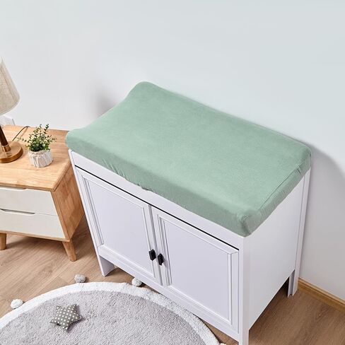 Baby Muslin Changing Pad Covers, Neutral Fitted Muslin Diaper Changing Table Pad Sheet Covers for Newborns Infants Baby Boys Girls (Beige) in Kuwait