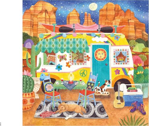 Ceaco - Happy Camper - Canyon Camper - Oversized 300 Piece Jigsaw Puzzle in Saudi Arabia