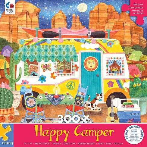 Ceaco - Happy Camper - Canyon Camper - Oversized 300 Piece Jigsaw Puzzle in Saudi Arabia