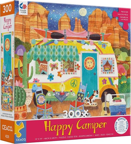 Ceaco - Happy Camper - Canyon Camper - Oversized 300 Piece Jigsaw Puzzle in Saudi Arabia