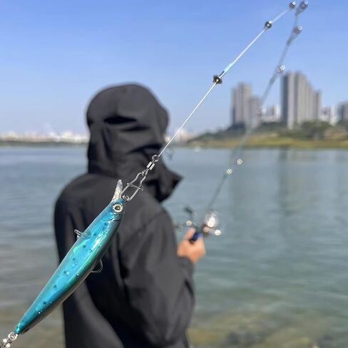 Giantree 25 Pcs Fishing Snap Swivels, High Strength Fishing Swivels Snaps Ball Bearing Swivels with Stainless Steel Saltwater Swivels Fishing Freshwater Tackle Corrosion Resistant Black Nickelized in Saudi Arabia