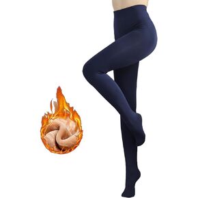 Fleece Lined Tights for Women, Warm Pantyhose leggings Women, Thermal Opaque Tights for Winter