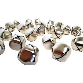 Antiqued Iron Bells with Star Shape Cut Outs for Christmas Holiday, Home DIY Crafts Decoration (18 Piece Set, 2 Bell Sizes)