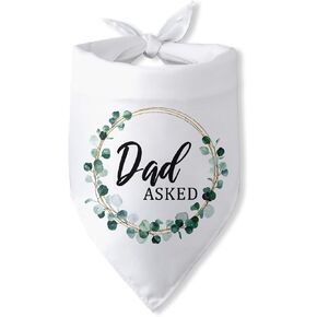 My Parents are Getting Married Dog Bandana Wedding Engagement Announcement Photos Puppy Bandana Triangle Bibs Scarf Accessories for Small Medium Dogs Pets in Kuwait