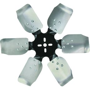 Derale 17517 Heavy Duty Fan Blade Series 1000 17" Aluminum Rigid Race Belt Driven Fan Standard Rotation , Black