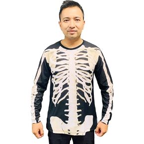 Oh My Sweater Halloween Skeleton Men's Long Sleeve Shirt