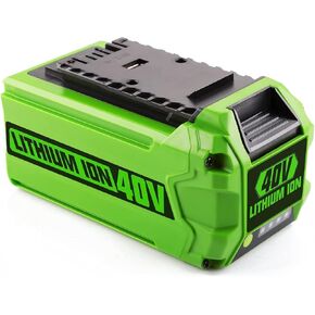 Powilling 3.5Ah 40V 29472 29462 Lithium-Ion Battery Replacement for Greenworks 40V Battery and Charger 29482 Compatible with Greenworks 40V G-MAX Power Tools 29252 20202 22262