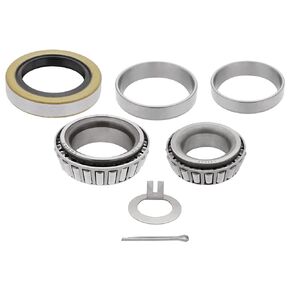 [1-Set] 3500lbs Trailer Axle Bearing Kit L44649/10, L68149/11 for #84 Spindle,1.719'',10-19 (171255TB) Seal