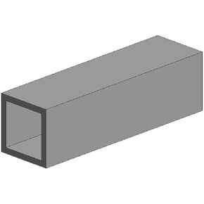 Square Tubing 1/4 2 EVG254 Plastic Building Supplies