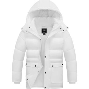 ZSHOW Men's Warm Winter Jacket Waterproof Puffer Coat Windproof Quilted Parka with Detachable Hood