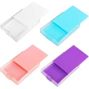 Diamond Art Painting Trays Organizer with Lid, Diamond Art Accessories Trays with Brush & Spoon, Rhinestone Tray Sorter for DIY Art Craft Supplies (Colorful-Set-funnels)
