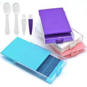 FineGood 4 Set of Diamond Art Trays Kits for Adults, Diamond Art Accessories Diamond Art Storage Containers Tray Diamond Art Painting Kits Tools for DIY Art Crafts