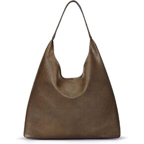 Juoxeepy Faux Leather Tote Bag Women Hobo Bag Trendy Slouchy Work Tote College Tote Handbag Shoulder Bag