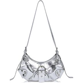 Shoulder Bag for Women - PU Leather Purse Adjustable Strap Hobo Crossbody Handbag with Zipper Closure in Kuwait