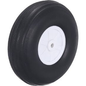 MECCANIXITY RC Airplane Wheels 5 x 1.26 x 0.21 RC Airplane,Aircraft PU Sponge Wheels,Tire Tail Wheel RC Aircraft Foam Wheel Replacement for DIY RC Model Plane Aircraft