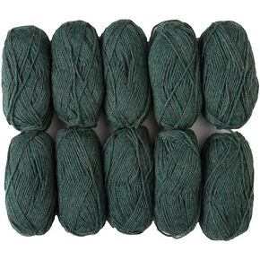 Knit Picks Wool of The Andes Worsted Weight Green 100% Wool Yarn (10 Balls - Grass)