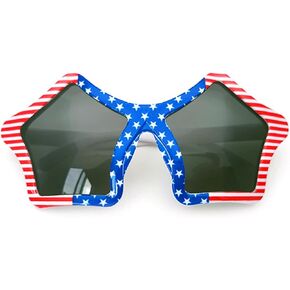 4th of July Glasses, American Flag Star Glasses USA Patriotic Party Sunglasses Independence Day Party Holiday Sunglasses Eyewear for Party Decoration Supplies