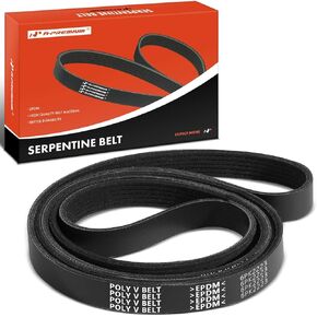 A-Premium Engine Serpentine Drive Belt Compatible with Chevy, GMC, Dodge, Cadillac, Ford, Hyundai, Jeep, Olds, Pontiac, Mercedes-Benz, Mazda & More Vehicles Models, 87.53in., for# 5R3Z8620AA, 12569351