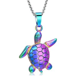 Sea Turtle Urn Necklace for Ashes for Women/Men Cremation Jewelry Memorial Jewelry Urn Locket Pendant Gifts
