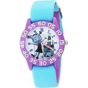 Disney Jr. Kids' Plastic Time Teacher Analog Quartz Nylon Strap Watch