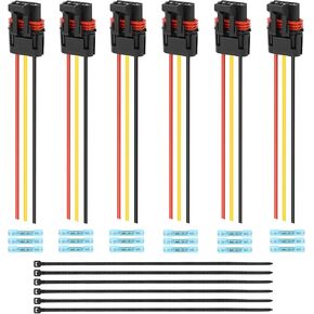 M MATI Pulse Bus Bar Power Plug Pigtail Connector for Polaris Ranger General RZR 1000 900 RS1 Turbo PRO EV 1500 PRO-XD (Red/Yellow/Black) 4016007 4018346