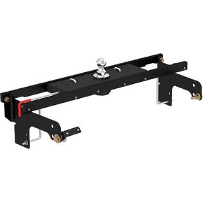 CURT 60712 Double Lock Gooseneck Hitch, 2-5/16-Inch Flip-Over Ball 30K, Fits Select Chevrolet Silverado, GMC Sierra 1500, 2500, 3500 HD