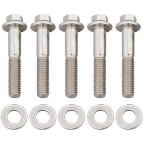 ARP 713-2000 Stainless Steel 3/8-24" Fine RH Thread 2.000" UHL 12-Point Bolt with 3/8" Socket and Washer, (Set of 5)