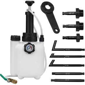 3L Transmission Fluid Pump Transmission Oil Pump Extractor Manual Oil Pump Oil Filling Filler System Tool with 8Pcs Adapters Fluid Transfer Pump