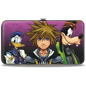 Buckle-Down Women's Hinge Wallet-Kingdom Hearts Ii, 7" x 4"