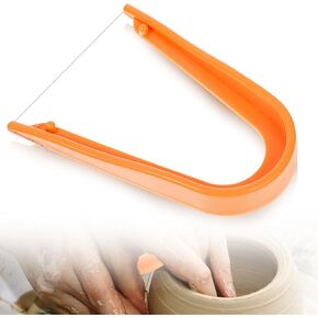 Pottery Clay Wire Cutter 5.12 x 3.74 Inch Plastic Clay Wire Cutter Hand Pottery Tools and Supplies for Cutting Mud Handcraft