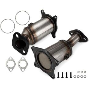 KAC 2 قطعة 16491 محول حفاز لـ Edge/MKX/MKZ 2007-2010، Flex 2009-2010، Fusion 2010، Taurus 2008-2012، Taurus X/Sable 2008-2009، MKS 2011-2012، CX-9 2007-2015 (متوافق مع EPA) )