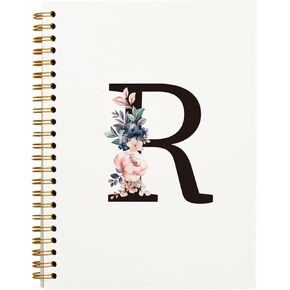 QUICQOD Spiral Notebook,Letter L Notebook,Initial Reading Journaling Notebooks,Monogram Gifts,Hardcover Spiral Notebook 5.5x8.3