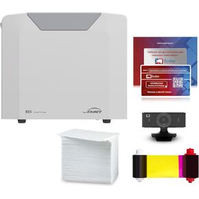 Bodno Seaory S25 Single Sided ID Card Printer & Complete Supplies Package ID Software and Camera - Bronze Edition