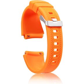 Silicone Watch Strap，22mm Width Watch Band Elegant Silicone Watch Strap for Men and Women