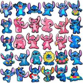 30Pcs Cartoon Shoe Charms for Clog Slides Sandals, Cute Shoe Accessories for Party Favor