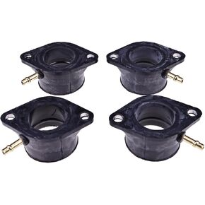 Carburetor Interface Adapter Intake Manifold 16065-029 16065-028 4Pcs Compatible with Kawasaki 1000 LTD Z1 KZ900 KZ1000 Carb