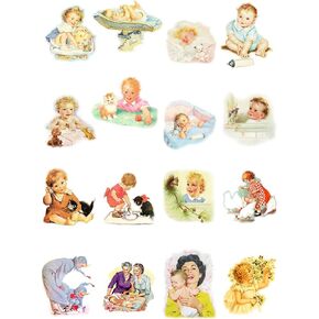حزمة ورق Decoupage (35 ورقة مقاس 6 بوصات × 8 بوصات) للأولاد الشجعان الذين يسيرون عبر الغابات الثلجية مع الدببة والذئاب الضخمة من FLONZ بطاقات الصور التوضيحية العتيقة لـ Decoupage والحرف اليدوية وسجل القصاصات