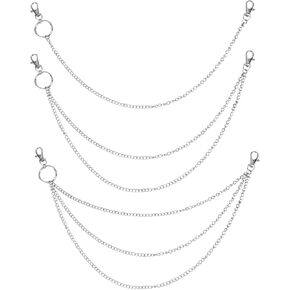 3 Pieces Jeans Chains Wallet Chain Pants Chain
