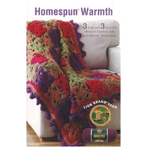 Leisure Arts Lion Brand Homespun Warmth Knit Book, Knitting Books, Knitting Pattern Books, How to Knit, Knitting Patterns, Knitting Book, Knitting Books and Patterns