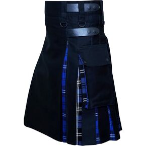 UFS Kilts-Hybrid Utility Kilt for Men Plus Size Cotton & Tartan Colors 50''-70''