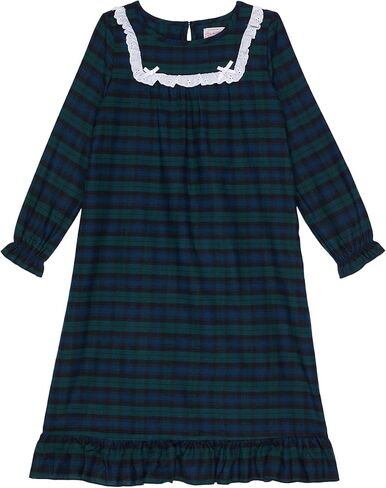 Sleepwear for Girls Pajamas Classic Long Sleeve Soft Flannel Holiday Plaid Nightgown (Toddler and Kids) in Kuwait