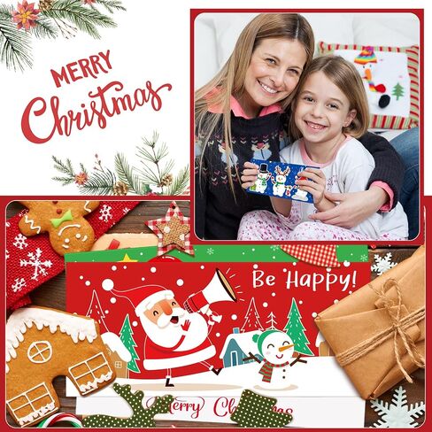 150 Pieces Christmas Currency Envelopes Xmas Money Cash Greeting Card Holder Winter Christmas New Year Greeting Envelopes for Cards Cash Tips Coins Presents Gift Company Bonuses 2.88 x 6.5 Inch in Kuwait