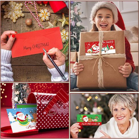 150 Pieces Christmas Currency Envelopes Xmas Money Cash Greeting Card Holder Winter Christmas New Year Greeting Envelopes for Cards Cash Tips Coins Presents Gift Company Bonuses 2.88 x 6.5 Inch in Kuwait