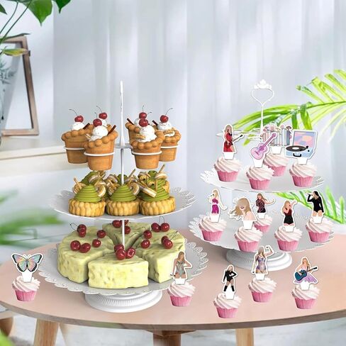 27Pcs Cupcake Toppers, Brithday Cake Decorations, Music Cake Topper, Party Cake Topper Birthday Cake Toppers, Cupcake Toppers for Singer Birthday Party Supplies in Saudi Arabia