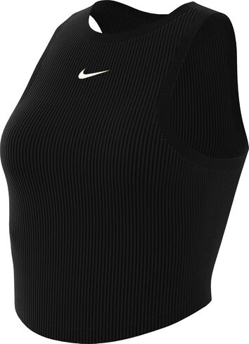 قميص Nike Sportswear Chill Knit النسائي الضيق قصير الضلع بدون أكمام - مقاس كبير in Saudi Arabia