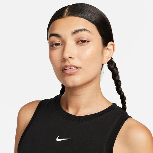 قميص Nike Sportswear Chill Knit النسائي الضيق قصير الضلع بدون أكمام - مقاس كبير in Saudi Arabia