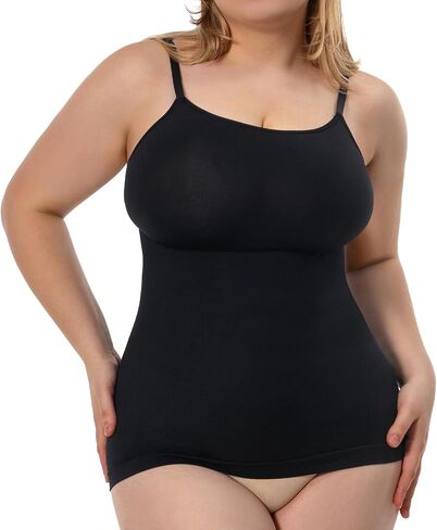 Plus Size Shapewear Tank Top for Women Tummy Control Shapewear Cami Shaper Compression Tank Top Shaping Camisole in Saudi Arabia