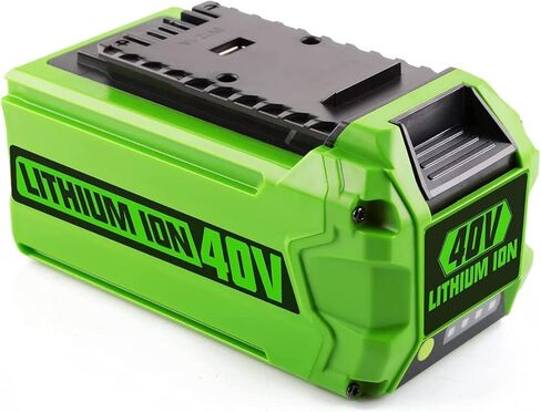 Powilling 3.5Ah 40V 29472 29462 استبدال بطارية ليثيوم أيون لبطارية Greenworks 40V وشاحن 29482 متوافق مع أدوات الطاقة Greenworks 40V G-MAX 29252 20202 22262 in Saudi Arabia