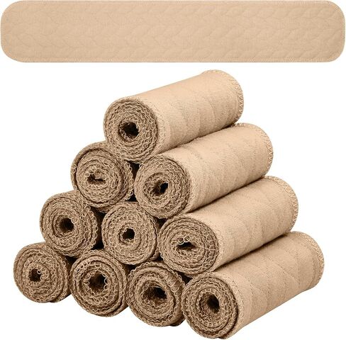 Toulite 10 Pcs Cotton Bra Liners Boob Sweat Pads 3 Layer Rectangle Under Bra Pads Sweat Liners for Women Sweating Supplies in Saudi Arabia